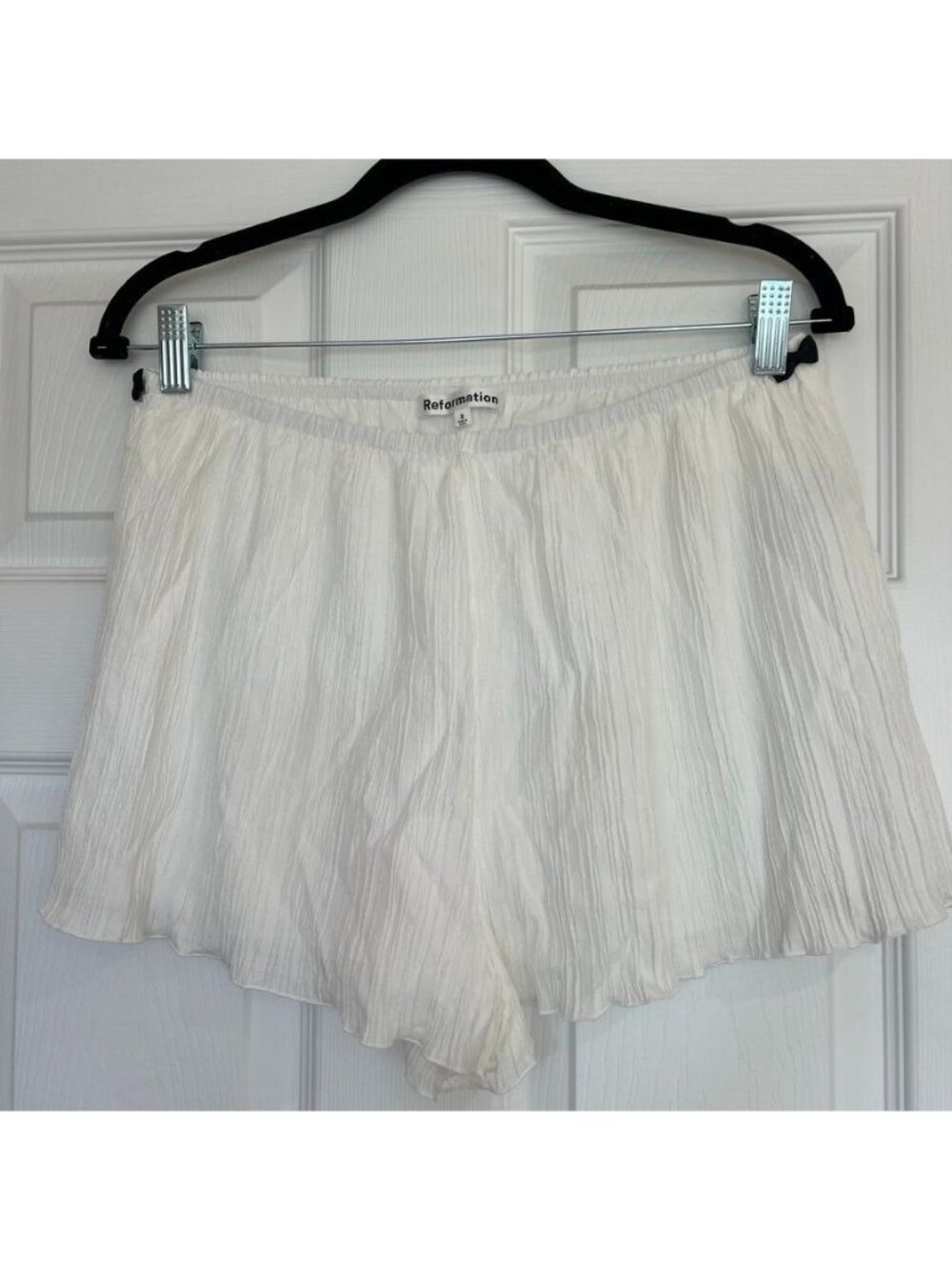 Reformation White Relaxed Airy Shorts Size 8 NWOT Cottagecore